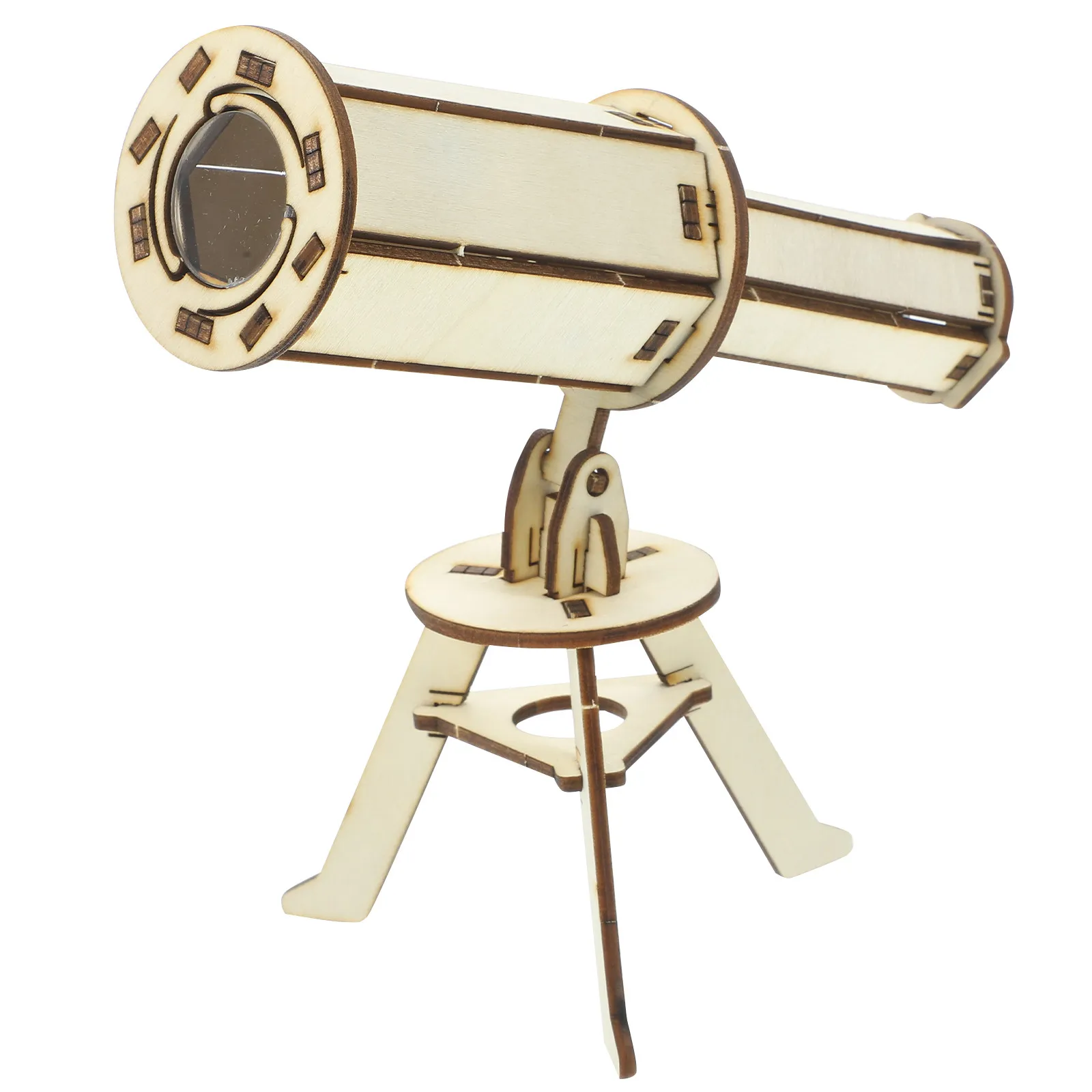 

2Sets Wood Telescope Assembly Kit Children Scientific Experiment Material Develops Fine Motor Skills Creativity Curiosity Stem