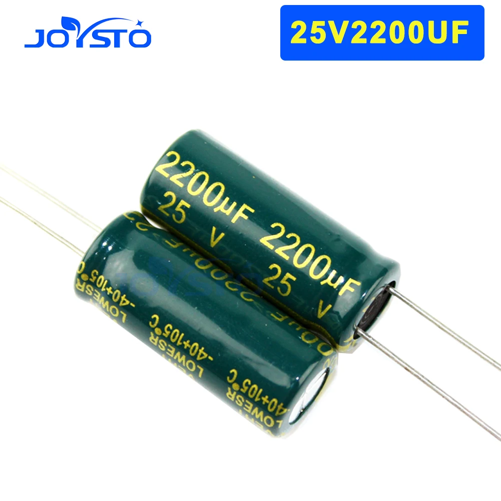 10 pcs Aluminum electrolytic capacitor 2200 uF 25 V 10 * 20 mm 13 X 21MM Radial Electrolytic kapasitor