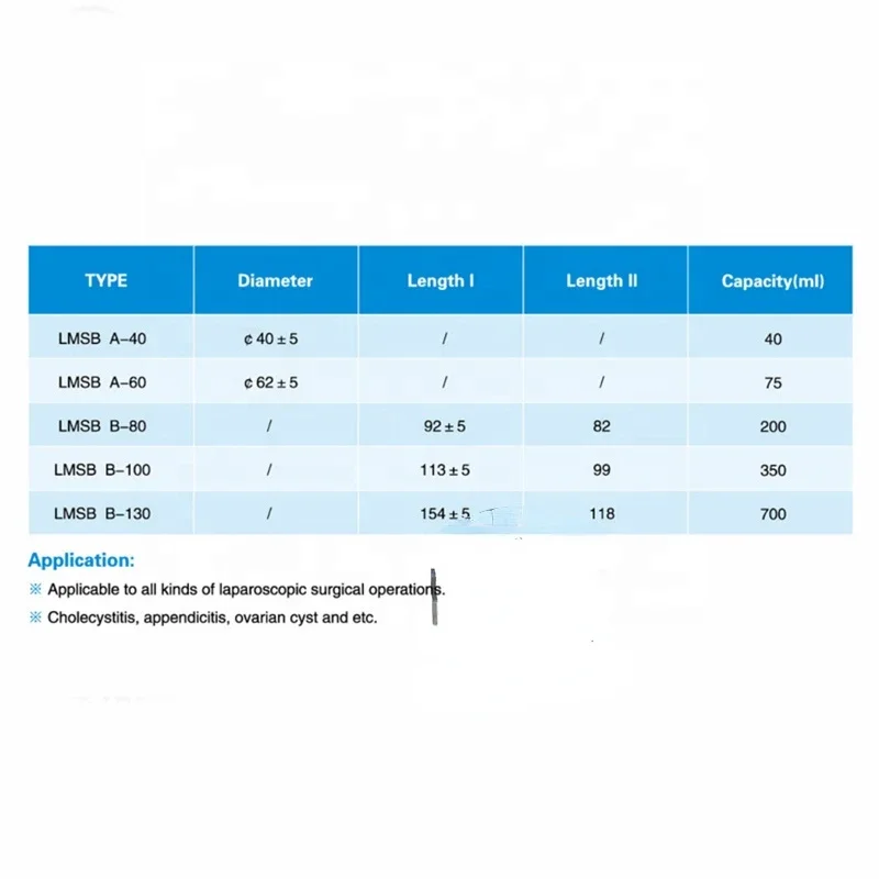 Disposable laparoscopic instrument specimen retrieval bag 350ml disposable endobag