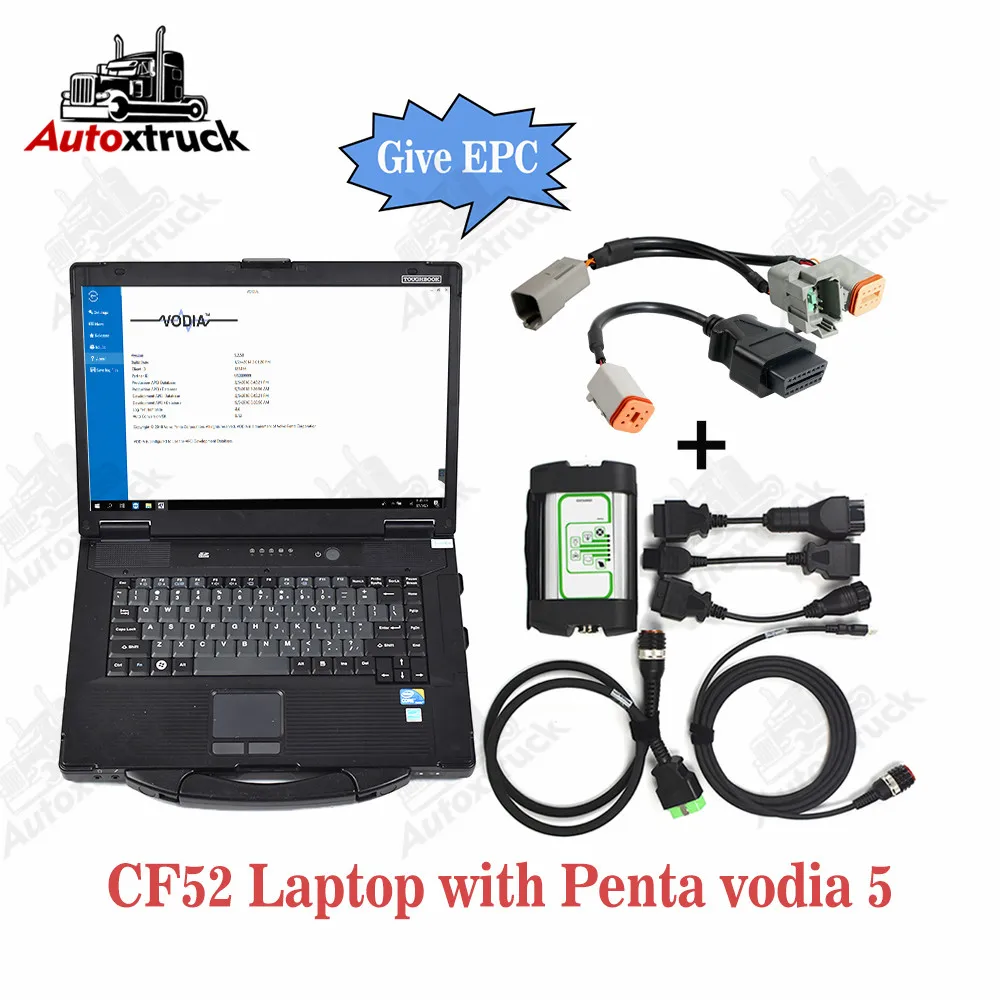 

Инструмент для диагностики промышленных морских двигателей Penta vodia 5 с Toughbook CF52 для лодок для отдыха PENTA VODIA5 и коммерческих