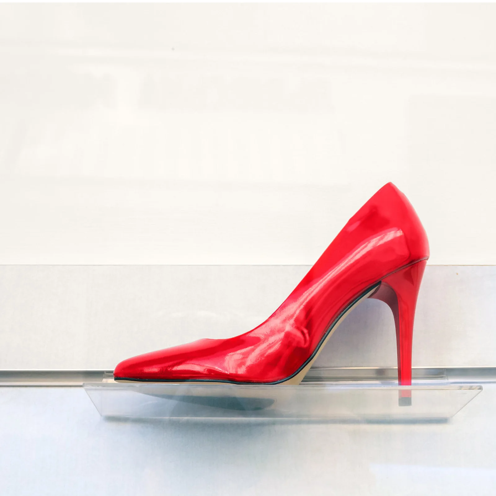 6 Pcs Slot Display Rack Shelves Wall Mounted Shoe Clear Retail Slatwall Accessories Shoes Ledge