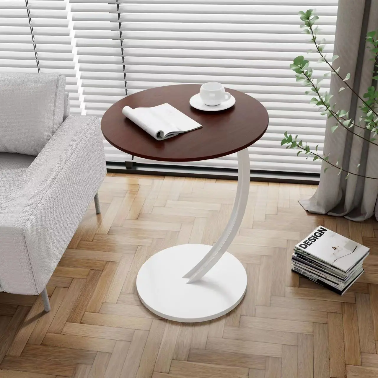 Variant: Walnut   white rack