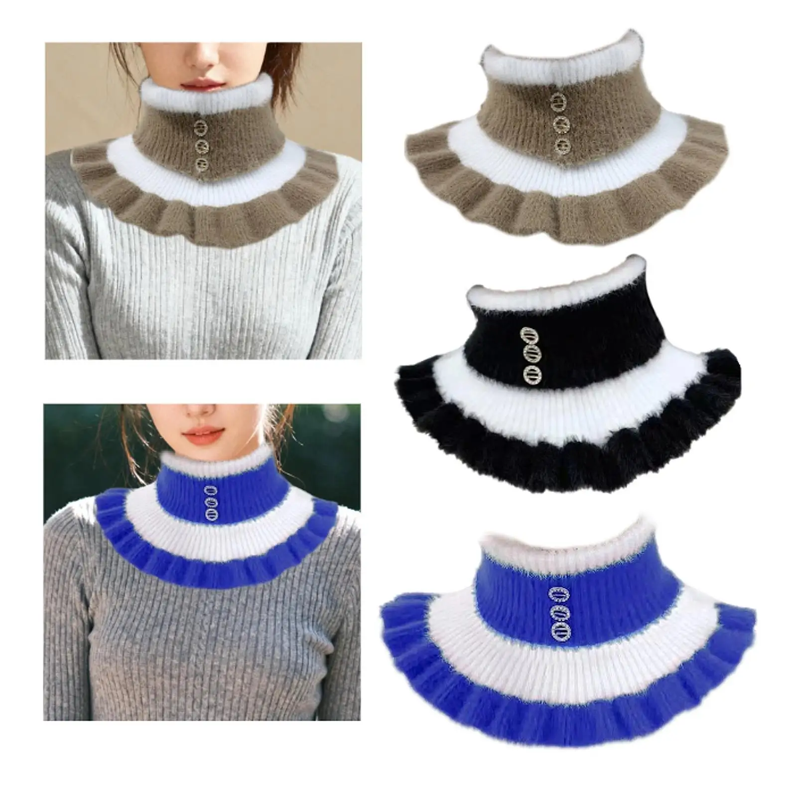 

Зимняя грелка для шеи, осенняя мягкая теплая защита шеи для треккинга, офисного подарка