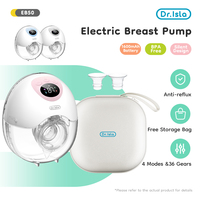 Dr.isla 1PCS Wearable Electric Breast Pump Breast Pumps Milk Collector Comfort Milk Collector for Breastfeeding Gift Travel bag
