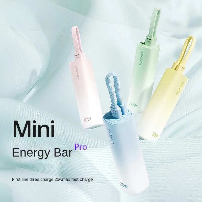 Small and Portable Mobile Power Supply Lipstick Power Bank Comes with A Cable of 50000mAh Fast Charging