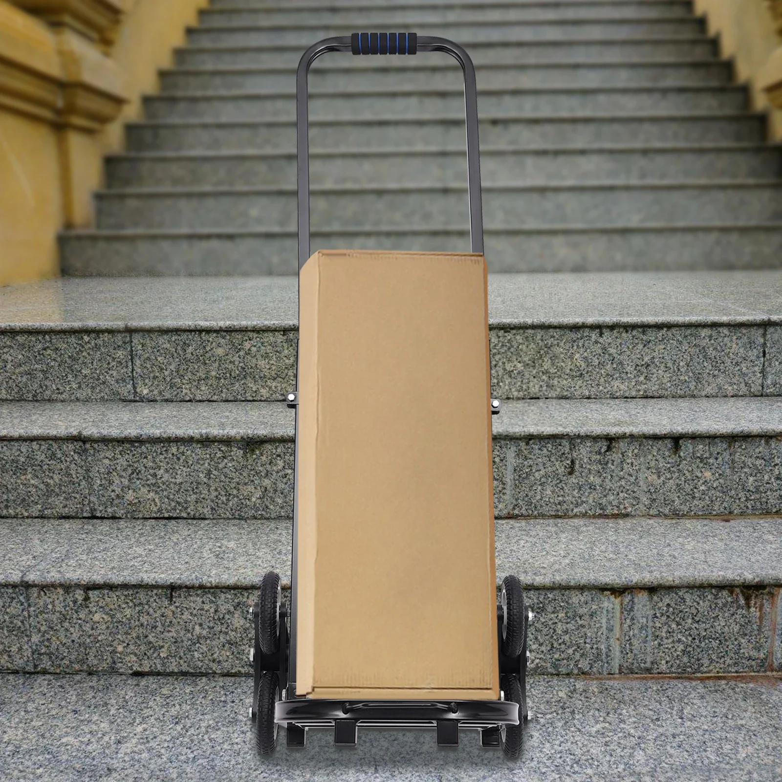 

Stair Climbing Cart, Portable Folding Trolley with 8 Wheels, Stair Climber Hand Truck with Adjustable Handle