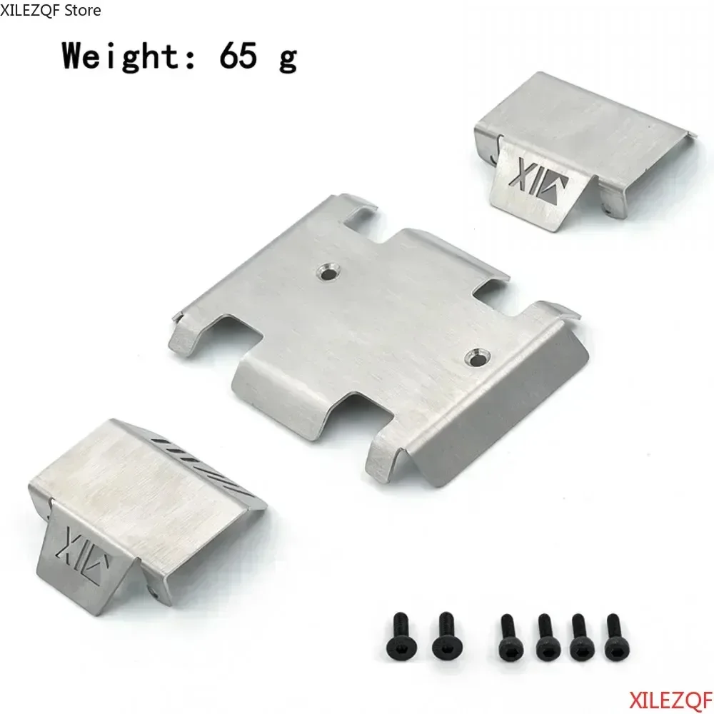 Stainless Steel Chassis Armor Axle Protector Skid Plate For RGT EX86190 EX 86190 LC76 1/10 RC Crawler Car Upgrade Parts