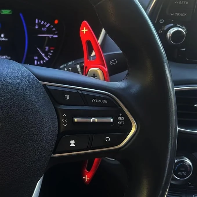 Lenkrad-DSG-Schaltwippen-Verlängerung Aufkleber für Hyundai Santafe TM Palisade LX2 2018 2019 2020 2021 Autozubehör – Detail 5