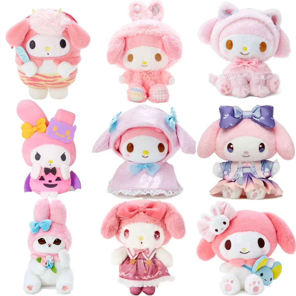 

Sanrio My Melody Plush Toys My Melody Plushie Kawaii Accessories Stuff Doll Cute Keychain Room Decor for Birthday Gift