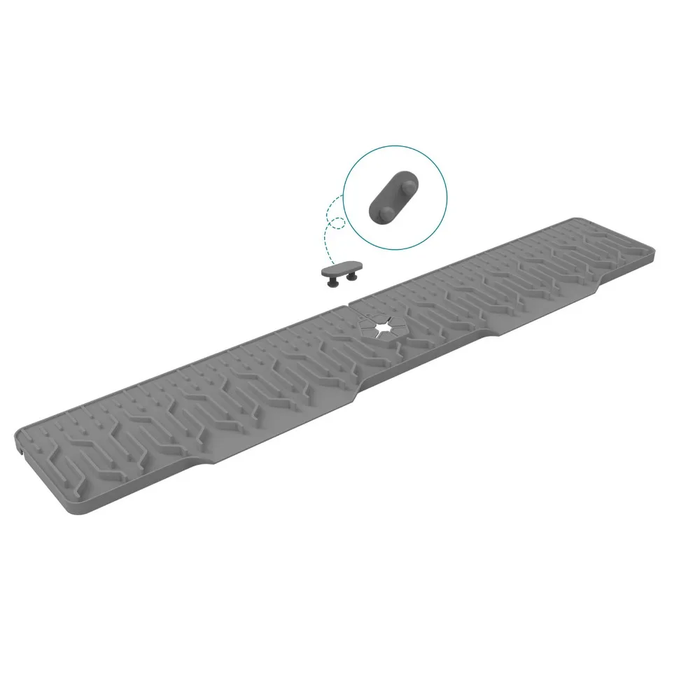Silicone Kitchen Faucet Splash Guards Quick Dry Anti-splash Sink Splashing Guard Multiple Drain Large Size Drain Tray Mat Sink