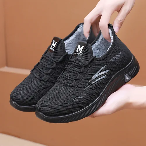 남성용 경량 미끄럼 방지 플러깅 스니커즈, 부드럽고 두꺼운 레이스업 신발, 다목적 편안한 플랫 슈즈, 캐주얼 패션