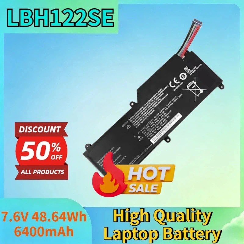 Newest LBH122SE 7.6V 48.64Wh 6400mAh Battery for LG U460 U460-G U460-M.AFB5L U460-K U560 UB560 AH50K High Quality Laptop Battery