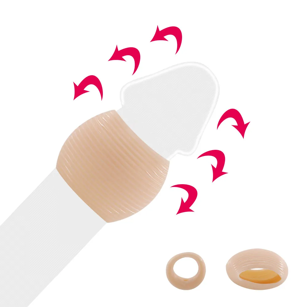 EXVOID demora la eyaculación de productos para adultos elástico de pene anillo de la erección del pene, Juguetes sexuales para hombres 2 unids/set Polla anillo de silicona