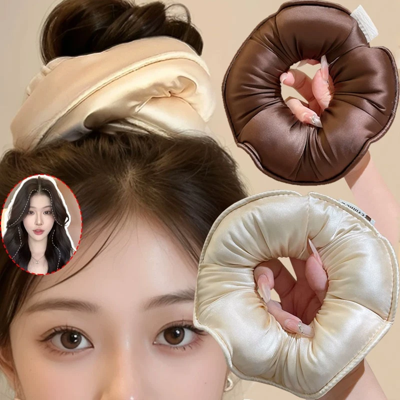 Silk Pillow Sleeping Large Intestine Hairband Woman 2025 New High Super Big Head Rope Tie Hair Ball Head Hair Accessories