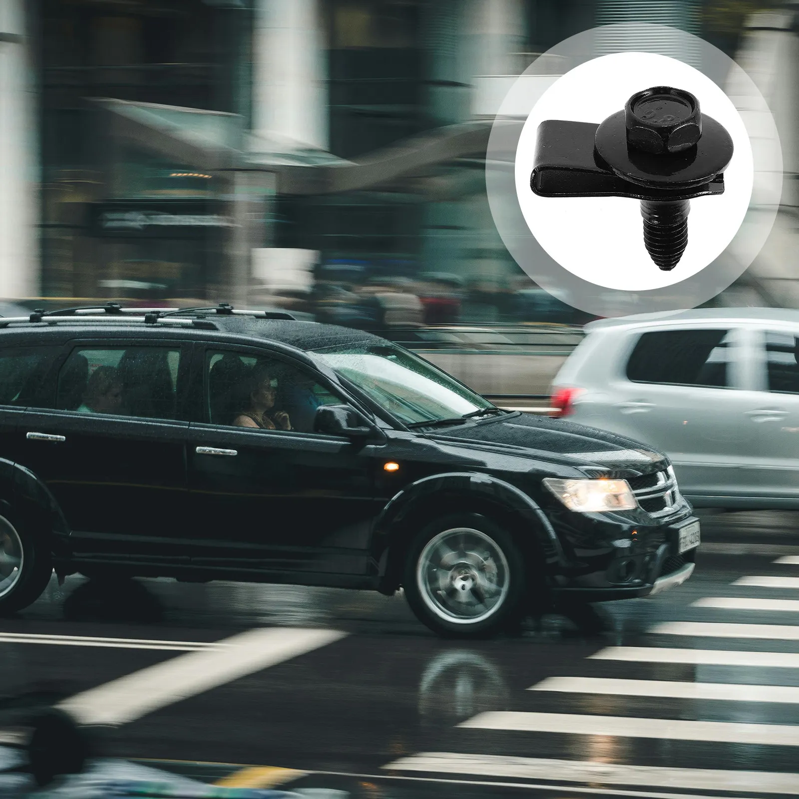 

10 комплектов прочных износостойких U-образных клипс, металлических болтов для бампера, автомобильных винтовых клипс для защиты бампера, крышки двигателя, кузова