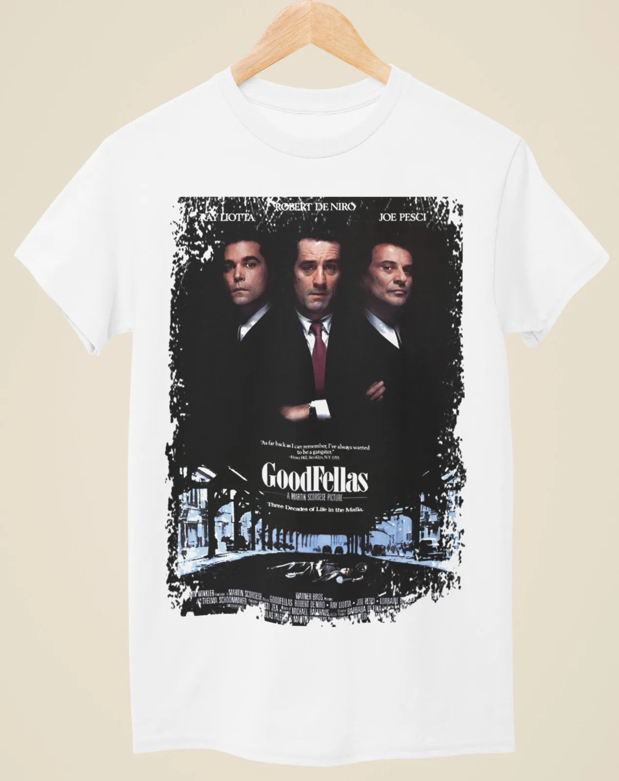 

Goodfellas - Movie Poster Inspired Unisex White T-Shirt