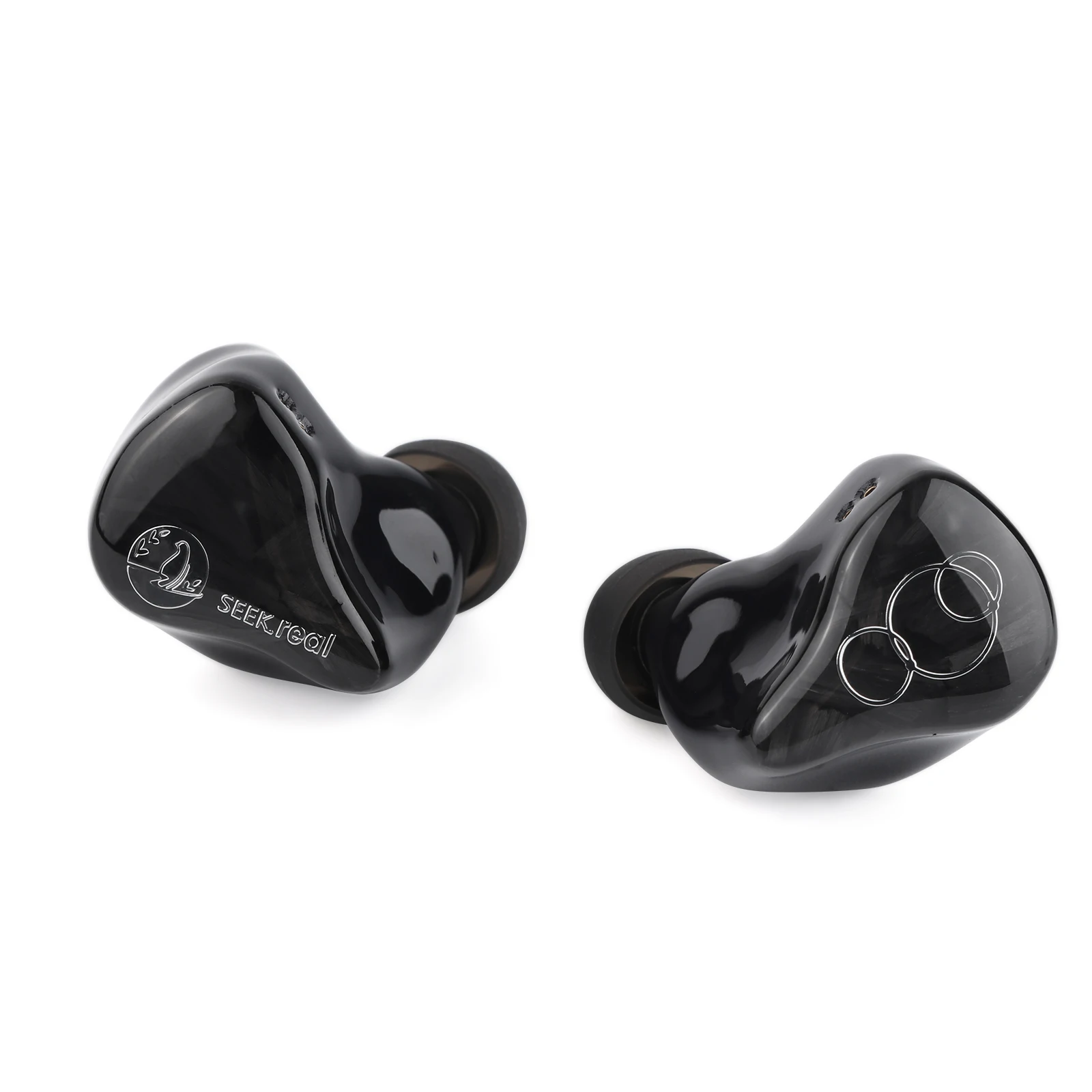 SeekReal الصوت الانصهار IEM 1DD + 6BA الهجين سائق في الأذن HiFi رصد سماعات 2Pin 0.78 مللي متر انفصال الفضة مطلي OCC كابل