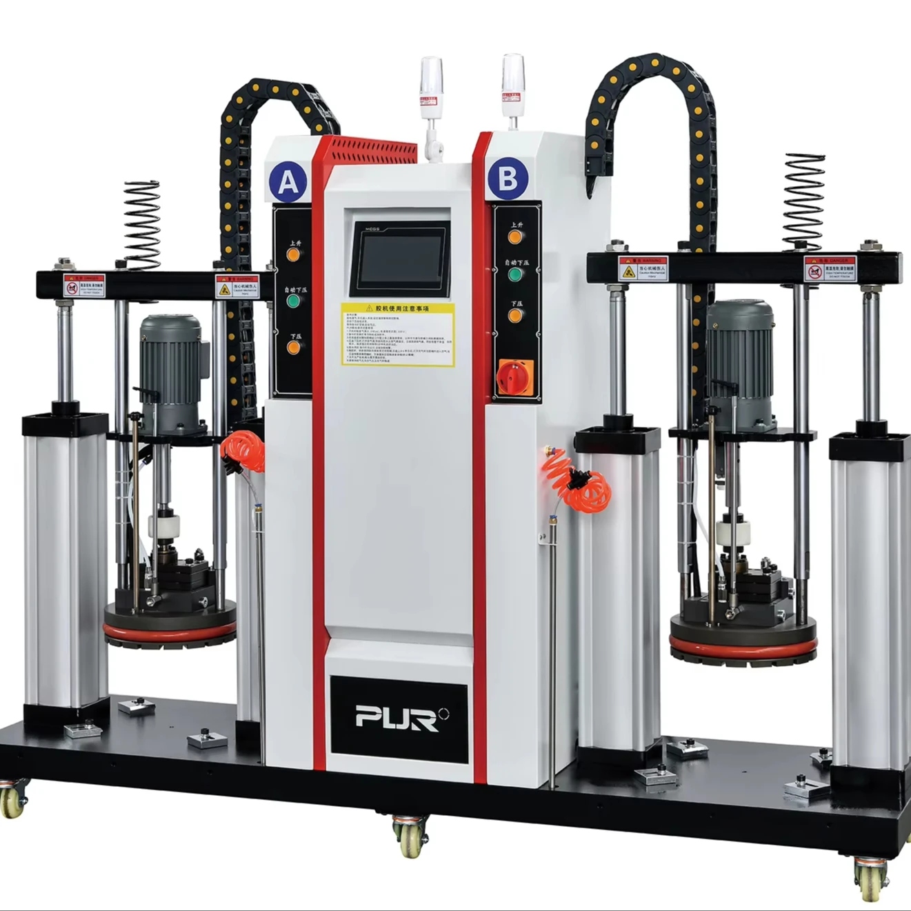 PUR Automatic Dual Color Constant Temperature No Cleaning Hot Melt Glue Machine for Edge Sealing Glue Spray Machine