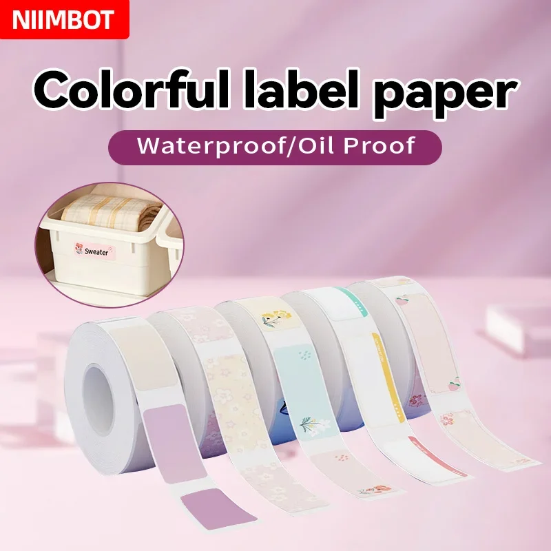 Niimbot D101 D11 D110 Kleursticker Thermische Label Tag Waterdichte Anti-Olie Voor Mini Draagbare Printer Voor Mobiele Sticker Papier