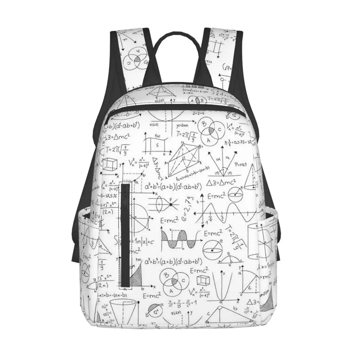

Mathematics Formulas Math Numbers Backpack Daypack Large Capacity Children BookBag School Bag Shoulder Bags for Men Women