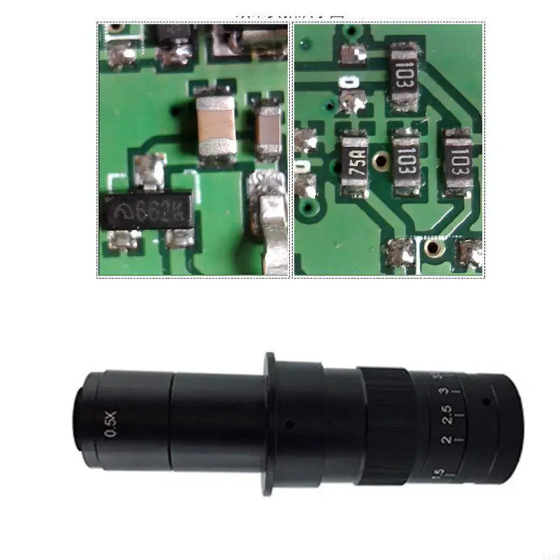 H58b التكبير القابل للتعديل 100x 180x 300x Zoom C Mount Lens for USB