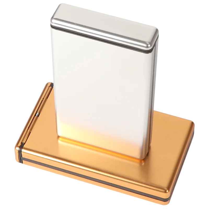 20 Cigarettes Metal Cigarette Case Tobacco Case Cigar Holder Capacity Pocket Box Holder Portable Storage Container