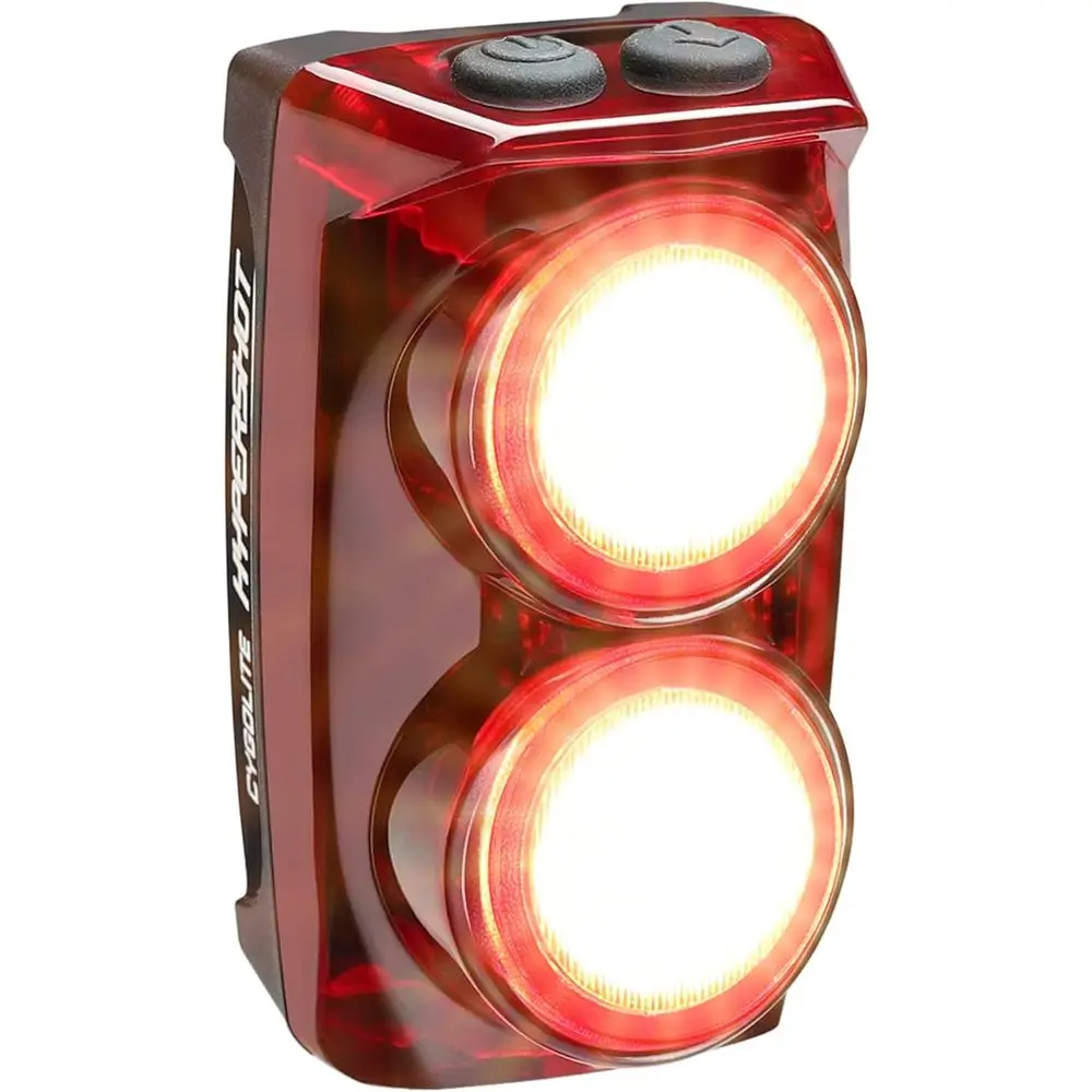 

350 Lumen Bike Tail Light - 7 Modes - Adjustable Flash Speeds - Compact & Durable - IP64 Water Resistant - Saddle Rail Mount - U