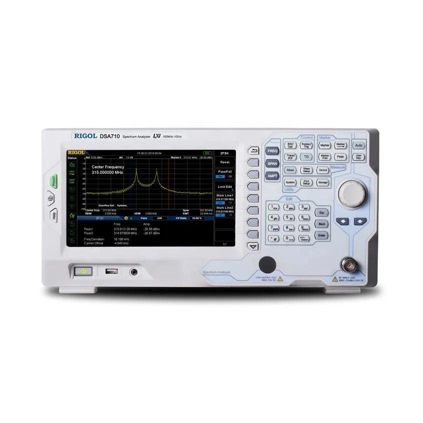 DSA710 Digital Spectrum Anal yzer 100kHz~1GHz 8'' Color Display