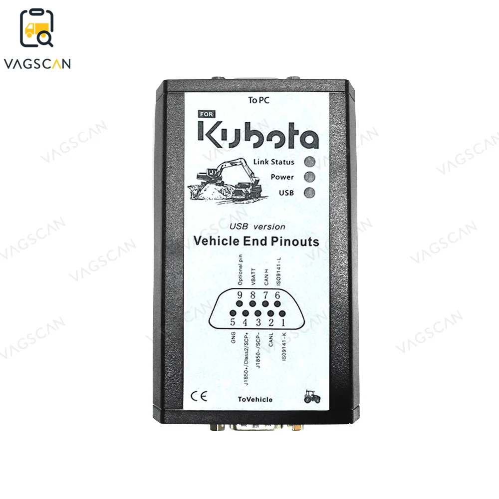 

Диагностический инструмент Kubota 2025 года, интерфейс Kubota с комплектом программного обеспечения diagmaster