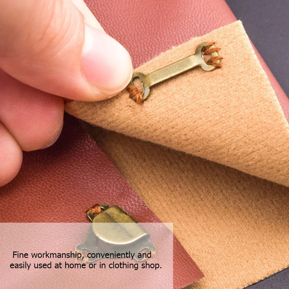 

100Pcs Snap Buttons Metal Trousers Hook for DIY Handcraft Fine Workmanship Durable and Convenient for Home Use