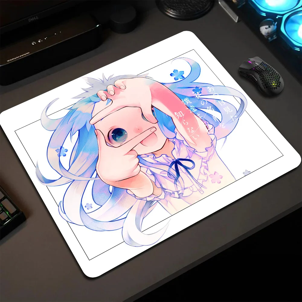 Anohana Japanese Anime Mousepad Small LockEdge Mouse Pad For Gamers Computer Desk Pad Anti-slip Rubber