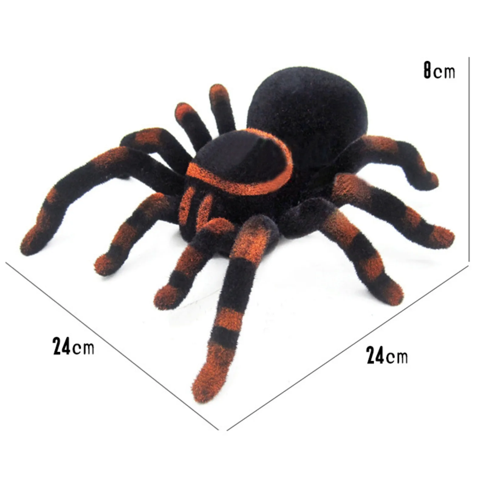 Giocattolo di scherzo di ragno elettrico telecomandato a infrarossi Ragno strisciante realistico per regalo di bavaglio di Halloween per bambini