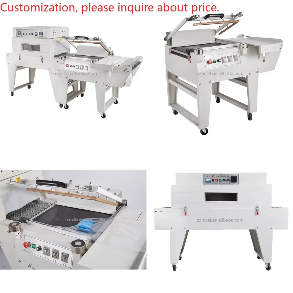 

Semi Automatic L bar Sealer Cutter Heat Shrink Tunnel Packaging Machine
