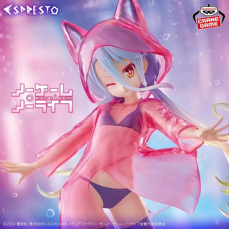 

Bandai Original Banpresto No Game No Life ESPRESTO-Glittery raincoat Shiro Action Figures Anime Figura Cartoon Doll Model Statue