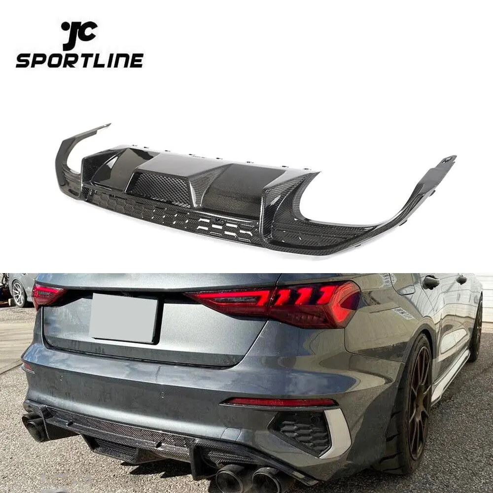 

Carbon Fiber S3 Car Rear Diffuser for Audis S3 8Y A3 SLINE Sedan 4-Door 2021-2023