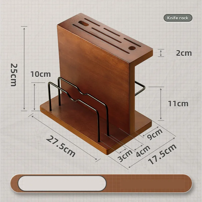 Imagem -05 - Bloco de Faca de Madeira para Cozinha Universal Faca Titular Tábua de Corte Slot de Armazenamento Cofre Economizar Espaço Encontrar Suas Facas Facilmente