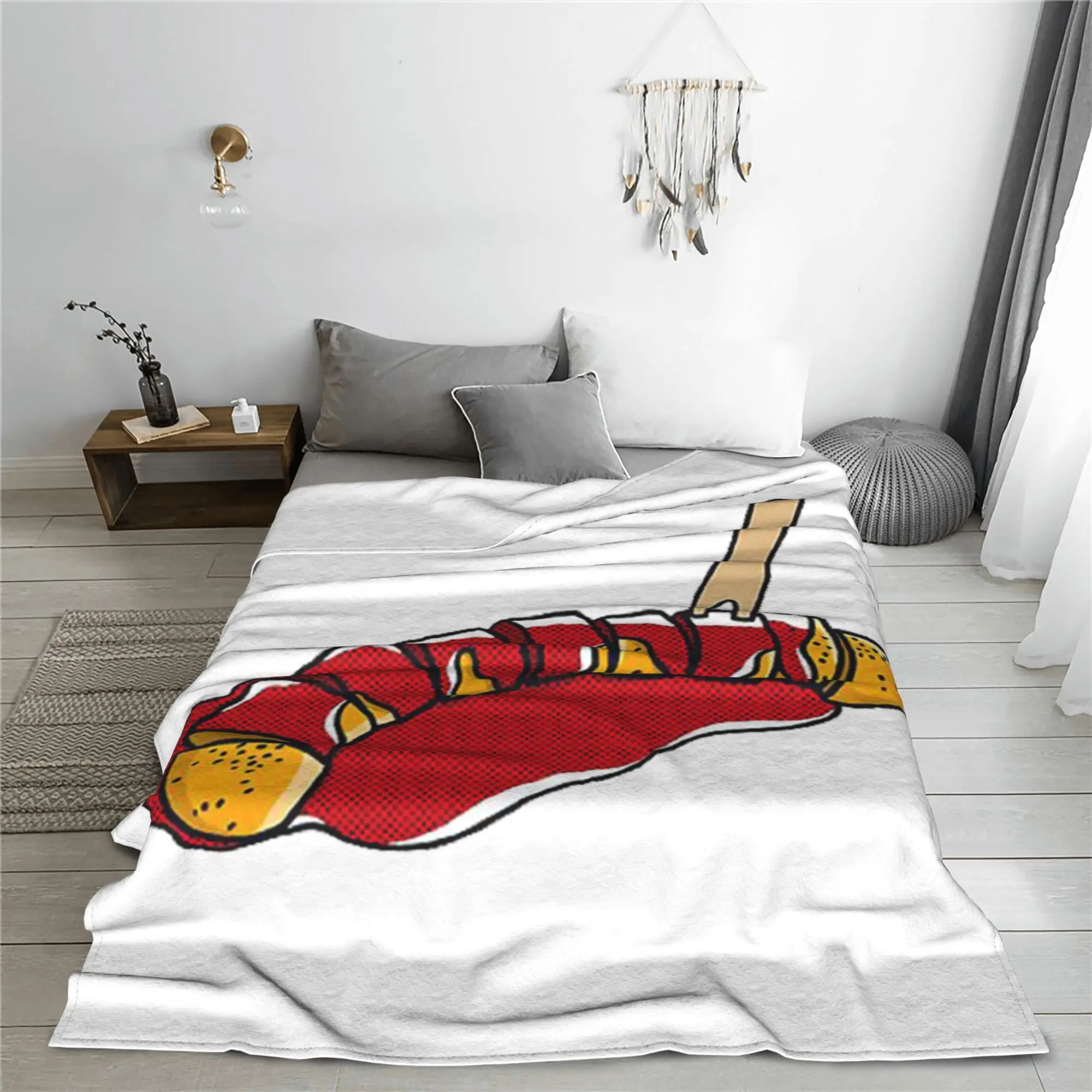 

Одеяло Currywurst, фланелевое одеяло для дивана, легкое одеяло для дивана, постельные принадлежности, уличные пледы, покрывало, одеяло