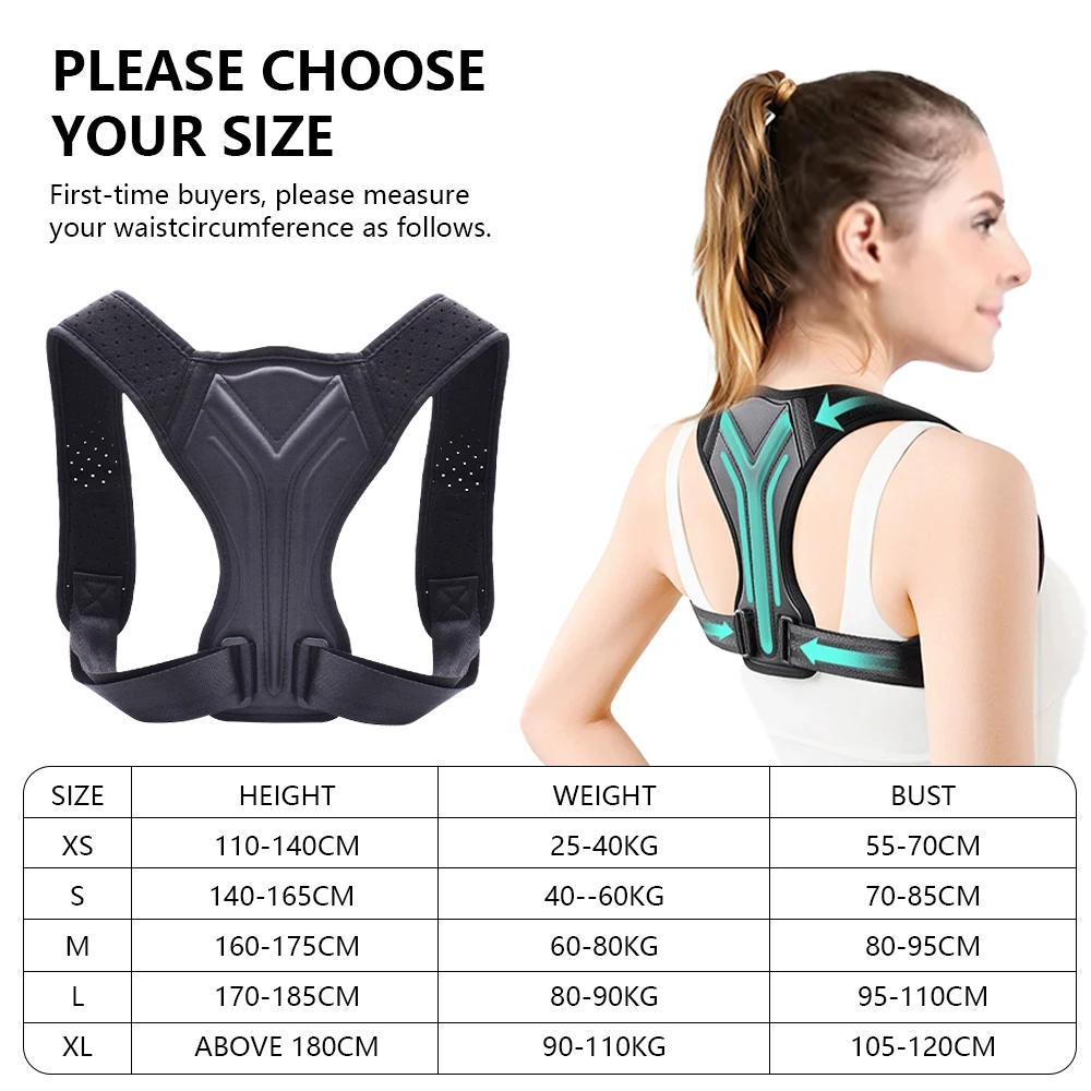 EVA Posture Corrector Belt, Comfortable, Breathable & Invisible Posture‑Correcting Strap for Men and Women to Improve Body Postu gallery 3