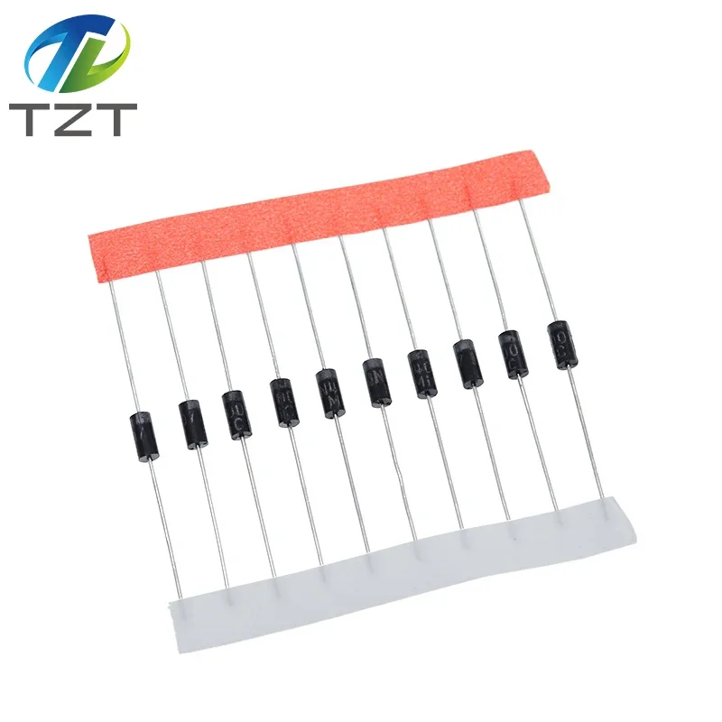 TZT 100PCS 1N5817 1N5819 1N5399 1N4937 1N4004 1N4001 1N4007 UF4007 HER107 FR207 FR157 FR107 RL207 voor spanningsregelaar module