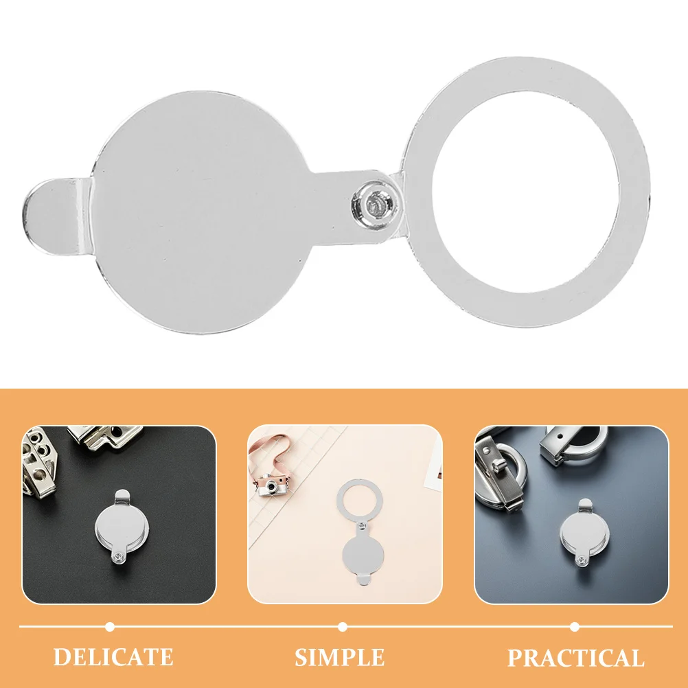 6 قطعة غطاء ثقب الباب النحاسي حامي الخصوصية لعارض الباب الأمامي للشقة ملحقات أمنية مضادة للسرقة #5