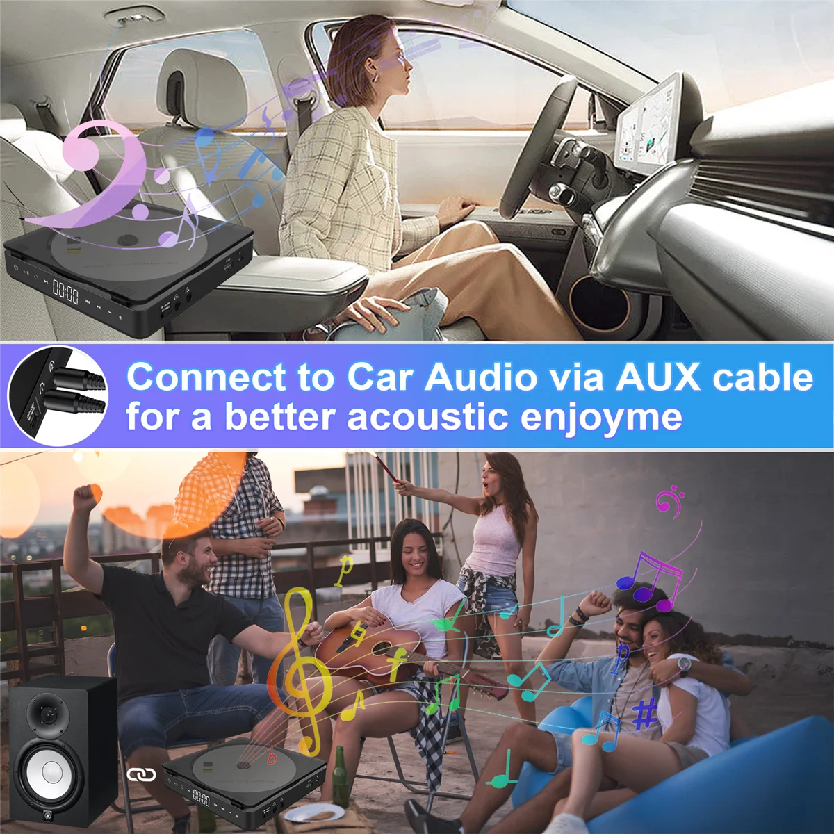 【ليفرايسون رابيد】مشغل أقراص مضغوطة