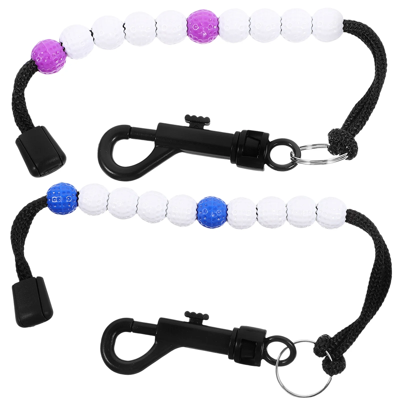 2 Pcs Golf Scorer Rolling Game Accessories Stroke Counter Beads to Strokes Counters Golfing