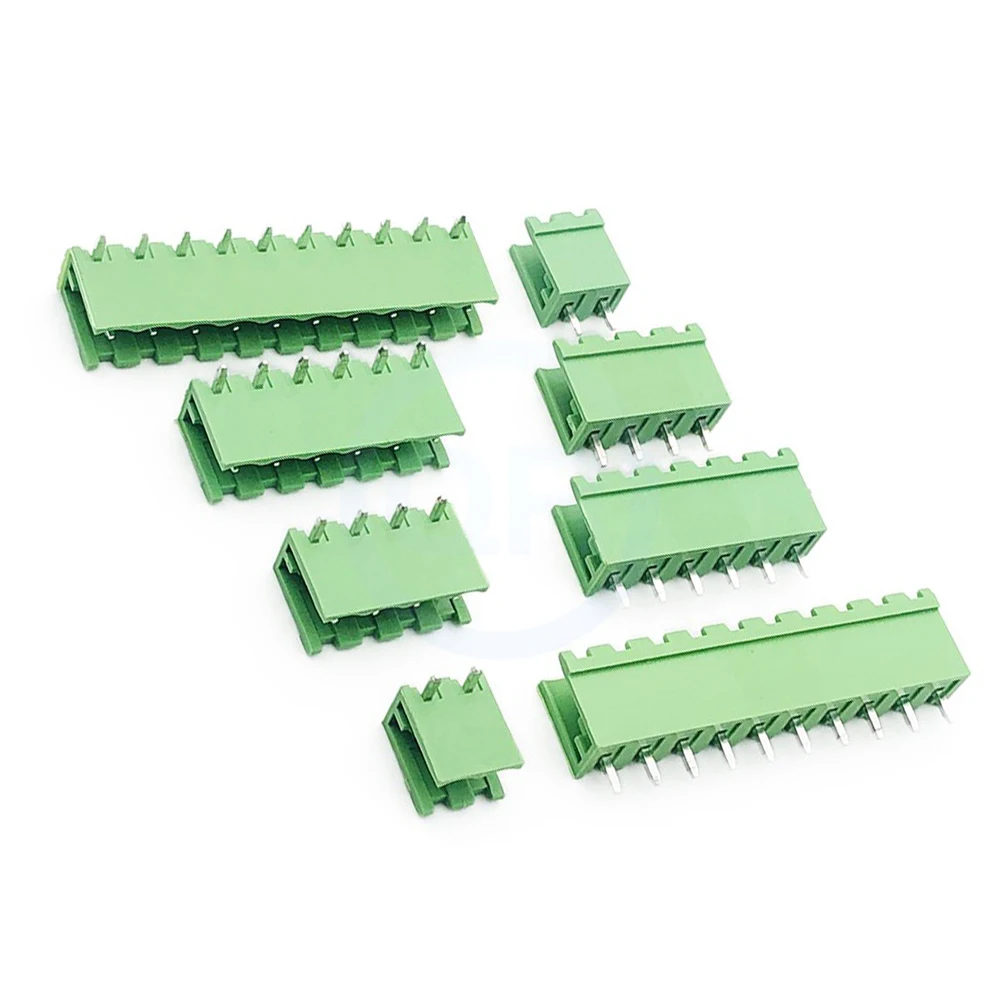 (20 PCS) KF 2EDGV 2EDGR 5.08mm Solder PCB JM 15EDGV 15EDGR 5.08 Plug-in Terminal Block Copper Eco-Friendly Open End Straight Pin