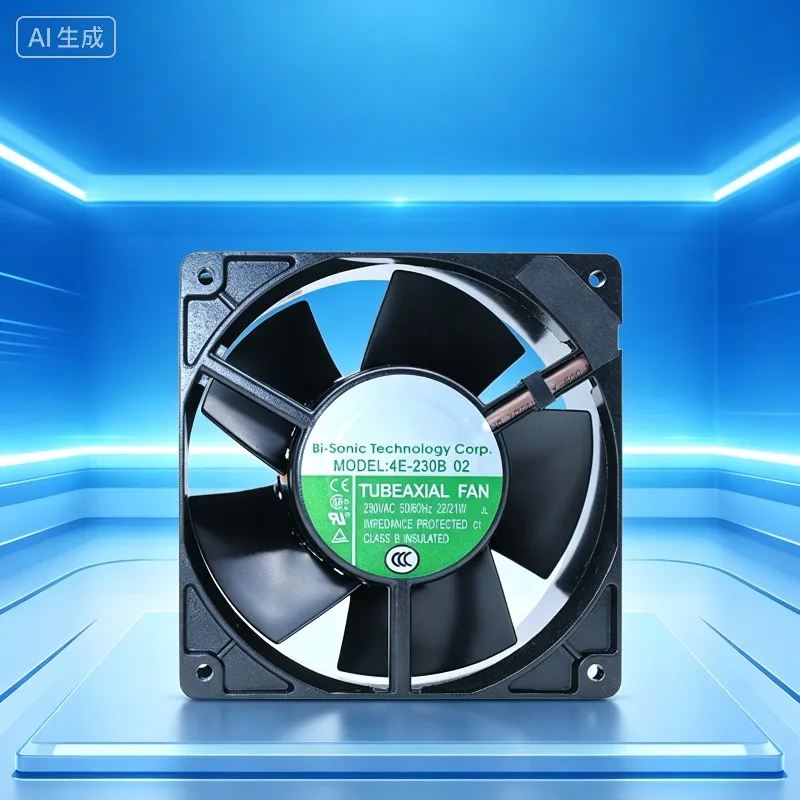 12038 Cooling Fan For Bi‑Sonic 4E‑230B Original Taiwan All‑Metal High‑Temperature Moisture‑Proof 220V Axial Fan
