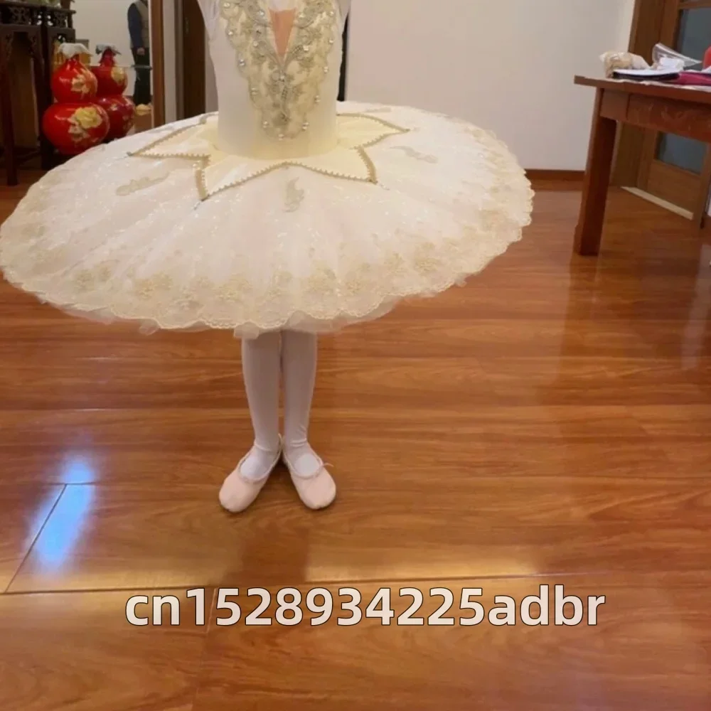 New Children's Ballet Competition Dress Pachita Sleeping Beauty Variations Ballet Tutu Skirt White Customize