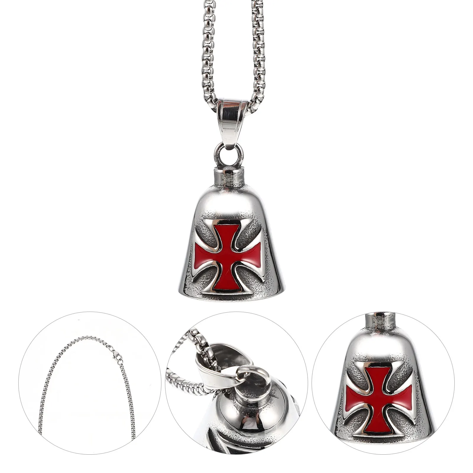 

Retro Mini Pendant Bell Charm Gothic Craft Jewelry Making Bell Titanium Steel Jewelry Making Charm for Necklace