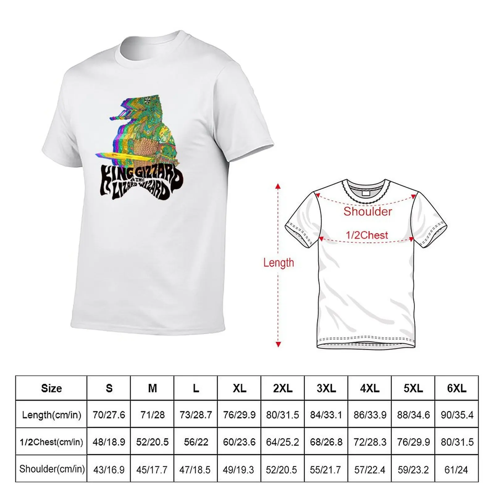king gizzard new lizard T-Shirt vintage graphic tee animal prinfor boys funny t shirts men