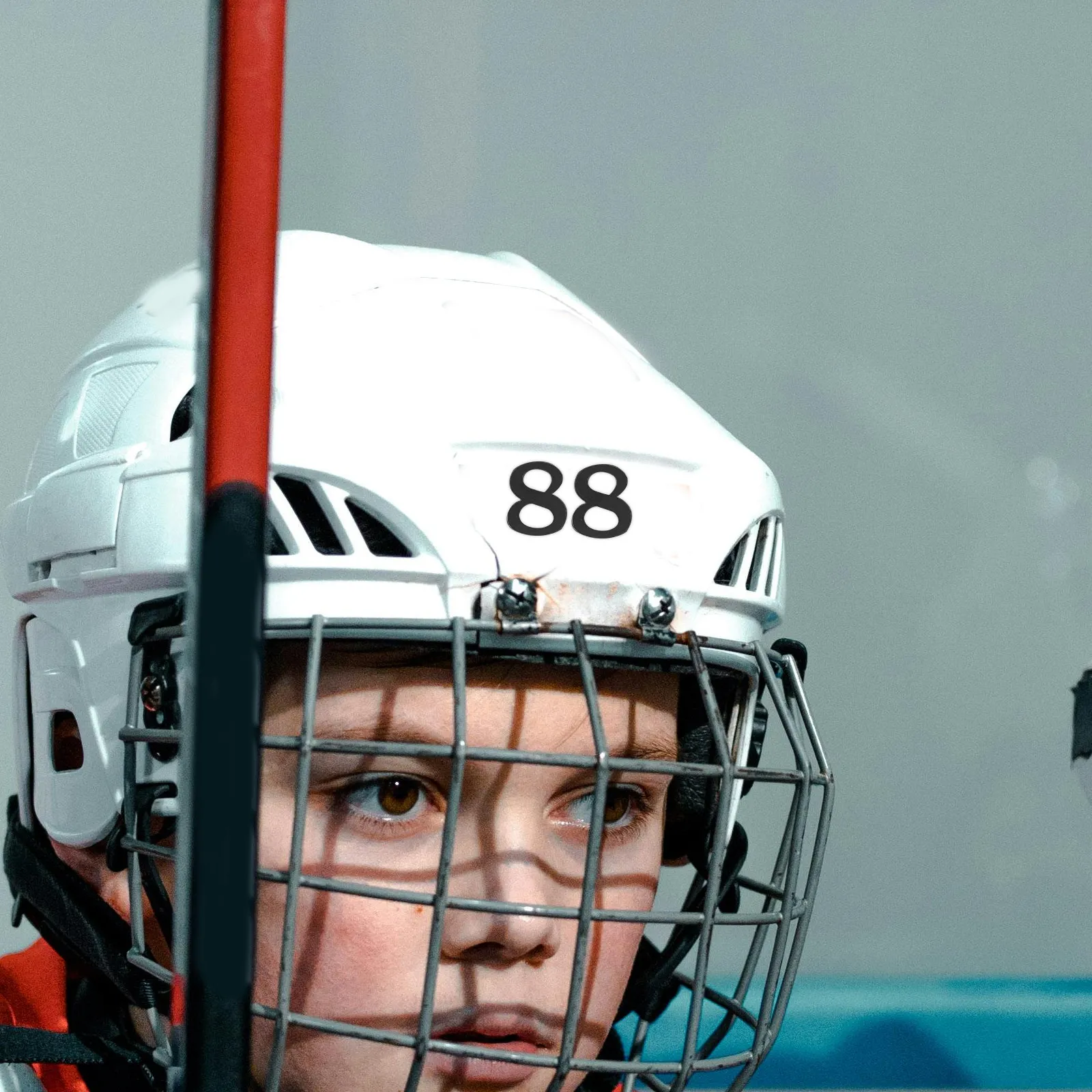 6Sheets Number Stickers Waterproof Self-Adhesive Sports Decals for Football Hockey Baseball Softball