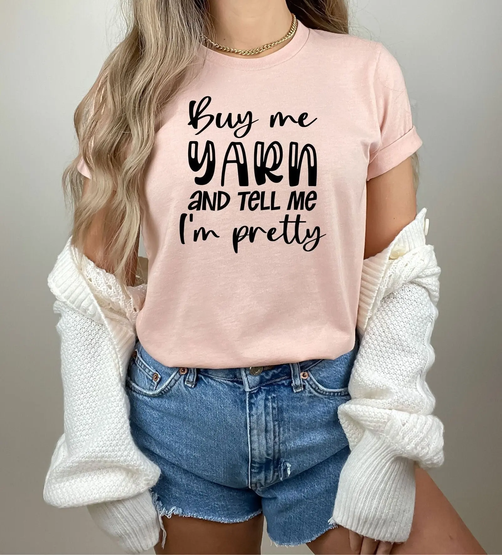 Knitting Lovers T Shirt Funny CrocheT Yarn Mom Life Motivational Hobby Inspirational