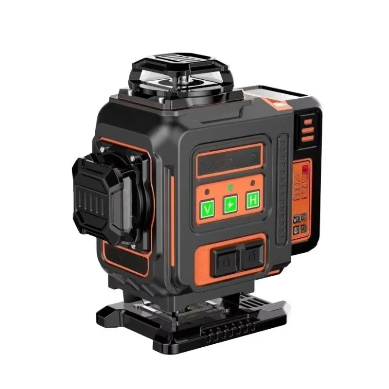 المهنية 360 °   ثلاثية الأبعاد 12 خط عالية الجودة مستوى الليزر متر أداة قياس البناء الهندسية ذاتية التسوية